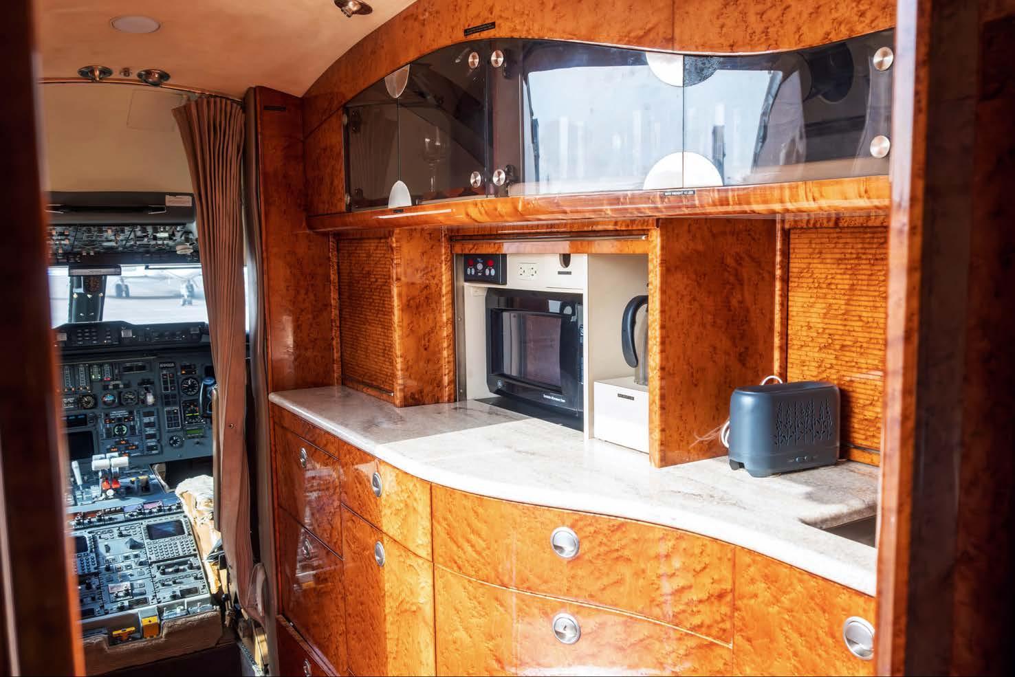 Challenger 601-3A galley and forward cabin